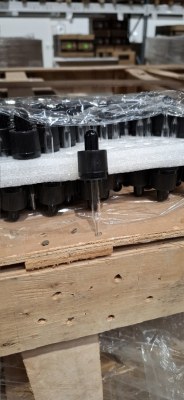 FLACONS 20ML VERRE "TRANSPARENT" / "RED" / "BLACK" BOUCHONS PIPETTES