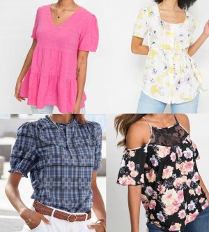 Blouses pour femmes (mix) issues de stocks – saison printemps/été – tailles 38 à 56 – offres en...