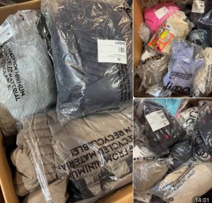 9 € / kg – Lot de 1575 kg de vêtements de marque (mixte, catégorie C, seconde main, Nik...)