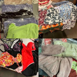 8,50 €/kg – Lot de vêtements femme, 436 kg, mode neuve sans étiquettes, catégorie A, ma...