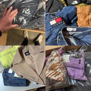 À partir de 8,40 € / kg – Vêtements de marque mixtes pour femmes et hommes, retours cli...