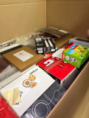 350€ Palette MIX P11 : électroménager, jouets, textile, retours catégories A/B/C, grand...