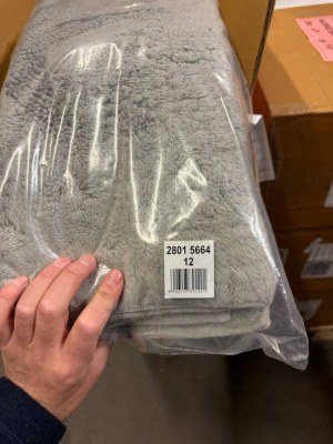 4,50 € Ensemble de tapis de salle de bain 3 pièces couleur gris, produit neuf issu d’un...