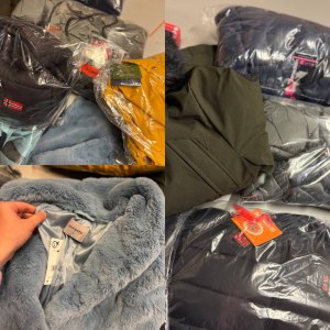 20 € Lot de vestes d’hiver mixtes hommes femmes, parkas manteaux doudounes, tailles 38–...