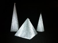 Lot de bougies brossés or/argent