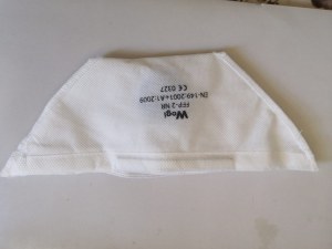 DEMI-MASQUE PLIABLE AVEC VALVE. FFP2 NR