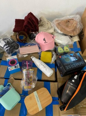 Palettes de marchandise 100% marques