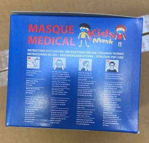 MASQUES CHIRURGICAUX TYPE IIR  ENFANTS
