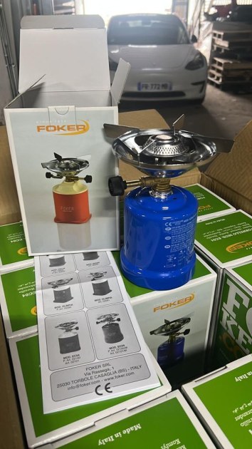 Mini Réchaud à Gaz De Camping FOKER Made In Italy - Sport