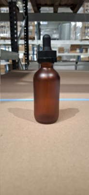 FLACONS 60ML VERRE "MARRON" BOUCHONS PIPETTES