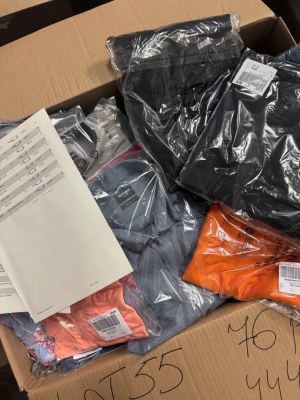 444 € pour 76 pièces de vêtements de marques mixtes hommes et femmes – retours clients...