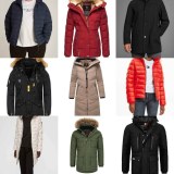 20 € lot de vestes d’hiver mixte hommes & femmes, parkas de marque, doudounes, manteaux, tailles...
