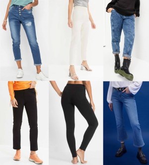 Pantalons et jeans pour femmes en stock : mélange pour toutes les saisons, tailles 38 à 56, à par...