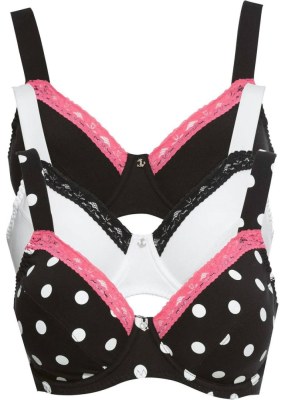 2,10 €/paquet - Soutiens-gorge femme par lot de 3, catégorie A, coton bio, bonnet D, ta...
