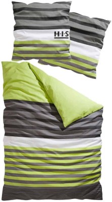 4,50 € par pièce à partir de 20 unités – Parure de lit de marque en coton 100 %, à rayu...