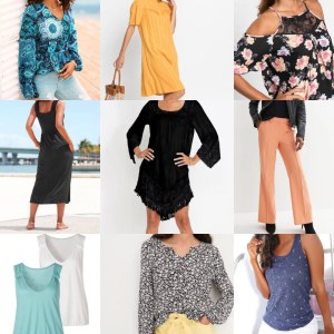 À partir de 2,50 € – Lot de vêtements été, Catégorie A – 100 % neufs, 95 % femmes, emba...