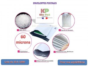 Enveloppes plastique opaque pour expedition postale
