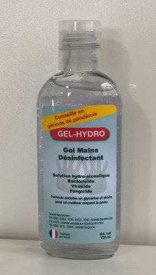 GEL HYDROALCOOLIQUE 100 ML ACTIF CONTRE LE CORONAVIRUS