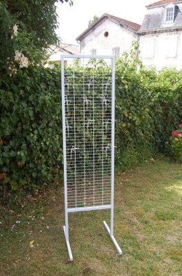 PRESENTOIR METALLIQUE BLANC 45160