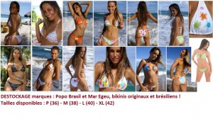 Destockage bikinis de marques brésiliennes