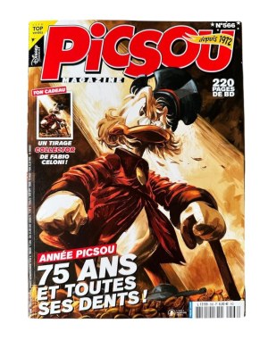 Destockage : Picsou Magazine Numéro 566 : Année picsou, 75 ans et toutes ses dents!