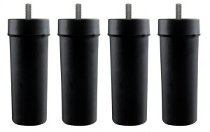 Pieds de lit en Plastique conique hauteur 140mm modifiable en 120mm