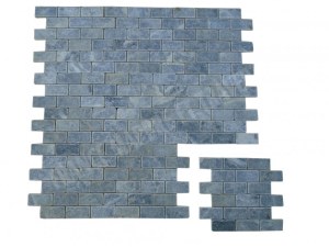 Pierre Bleue Turque Mosaïque sur filet 4,8x10 cm