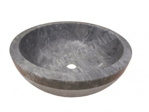 Vasque Pierre Bleue Turque Modèle Bol Strié