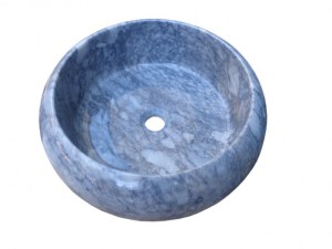 Vasque Pierre Bleue Turque Modèle Lentille