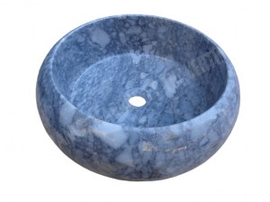 Vasque Pierre Bleue Turque Modèle Lentille