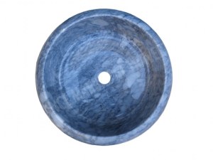 Vasque Pierre Bleue Turque Modèle Lentille