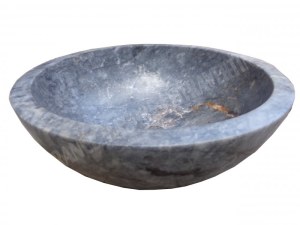 Pierre Bleue Turque Vasque Modèle Petit Bol Hauteur : 15 cm Qualité : Rustique Diamètr...
