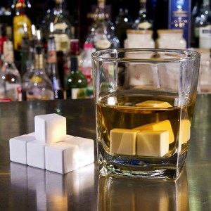 SHOP-STORY - WHITE WHISKY STONES : Lots de 9 Pierres à Whisky White Edition