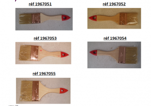 Différents lots de palettes jouets , bricolage (pinceau , niveau) cuisine