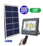 Projecteur LED solaire - Série WARRIOR - 500 Watts - Angle 120° - Lampe 39 x 30 x 8 cm...