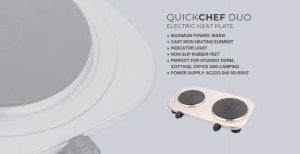 Plaque Chauffante Électrique DUO Quickchef 1500W