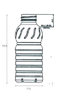 Déstockage 50000 flacons PET 250ml vides AVEC BOUCHON