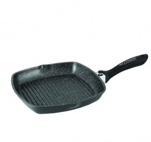 Poêle grill manche amovible 28 cm en revêtement anti-adhésif Greblon C2+ - Induction