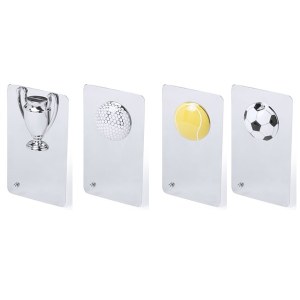 Plaque Edward en Acier/Inox - Objet publicitaire AVEC ou SANS logo - Cadeau client - Gi...