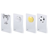 Plaque Edward en Acier/Inox - Objet publicitaire AVEC ou SANS logo - Cadeau client - Gi...