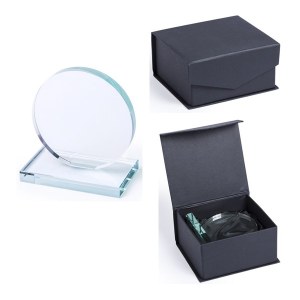 Plaque Owen en Verre - Objet publicitaire AVEC ou SANS logo - Cadeau client - Gift - CO...