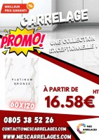 Carrelage 60x60 et 60x120 - Mat et Brillant - Platinum Bronze