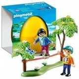PLAYMOBIL ENFANTS OEUF JAUNE AVEC SLACKLINE 13X13CM