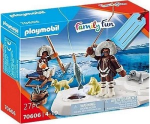 PLAYMOBIL PÊCHEUR SUR GLACE 14X19CM