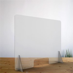 Lot de Plexiglass de protection comptoir de service 70 ou 90 X 95 cm de hauteur x 6mm...