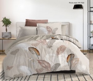 Fabricant de linge de maison Parure Housse de couette + 2 taies d'oreiller 100%coton