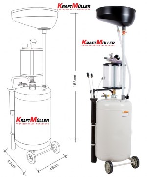 Pompe à vidange d'huile usagée 70 L kraftmuller