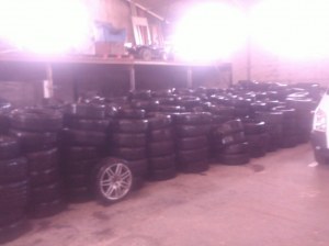 Stock pneus usagés de 2mm/4mm