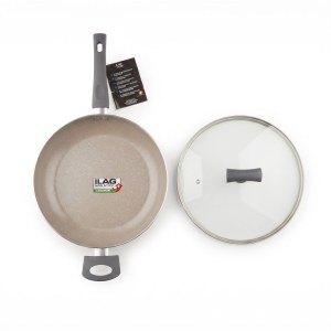 Lot de 100 - Poêles à frire profonde Alpina 28 cm avec couvercle
