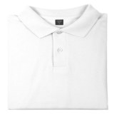 Polo Blanc "Bartel" en Coton - Objet publicitaire AVEC ou SANS logo - Cadeau client -...